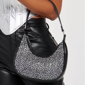 Black and Silver Women's Handbag
